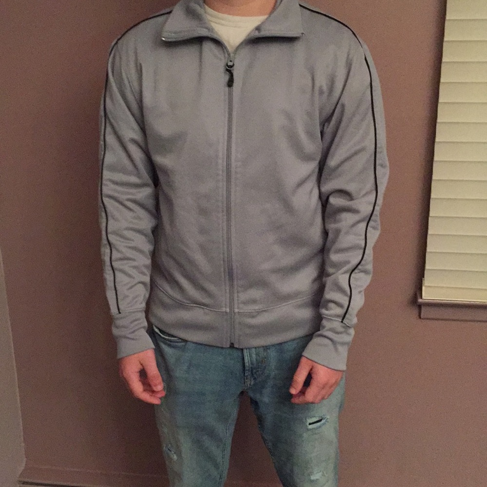 Old navy grey collared zip up